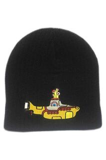Желтая шапка с изображением подводной лодки The Beatles, черный