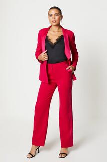 Узкие брюки строгого кроя с атласной отделкой Coast, розовый