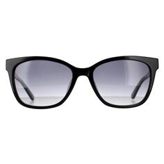 Прямоугольные черные шиферно-серые солнцезащитные очки с градиентом CALVIN KLEIN, черный
