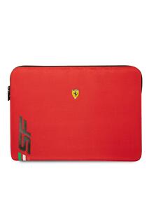 Чехол для ноутбука 14 дюймов из искусственной кожи с логотипом Sf Ferrari, красный