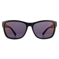 Прямоугольные черные синие фиолетовые солнцезащитные очки Lacoste, черный
