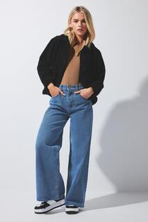 Миниатюрные широкие джинсы PixieGirl, синий