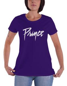Футболка скинни с текстовым логотипом Prince, фиолетовый