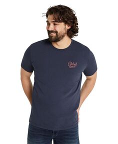 Мужская джинсовая футболка с круглым вырезом Global Johnny Bigg, синий
