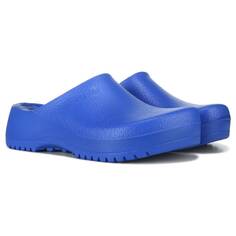 Женские сабо Super Birki на подкладке из овчины Birkenstock, синий