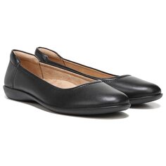 Женские гибкие туфли на плоской подошве среднего/широкого размера Naturalizer, черный
