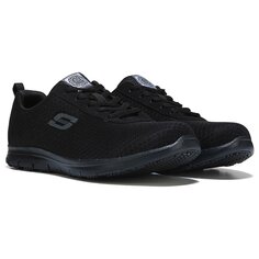Женские широкие нескользящие туфли Bronaugh Skechers Work, черный