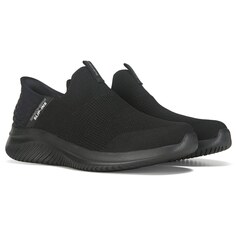 Мужские слипоны Ultra Flex 3.0 Smooth Step средней/широкой обуви Skechers, черный