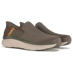 Мужские слипоны D&apos;Lux Walker Oxford Wide Slip On Skechers, коричневый