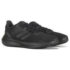 Мужские беговые кроссовки Runfalcon 3.0 среднего/широкого размера Adidas, черный