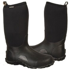 Мужские классические высокие водонепроницаемые зимние ботинки Bogs, черный