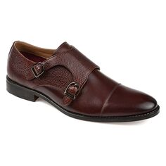 Мужские туфли Calvin Wide с двумя ремешками-монками Thomas &amp; Vine, коричневый