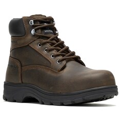 Мужские рабочие ботинки Carlsbad 6 дюймов, средний/X-широкий со стальным носком Wolverine, коричневый