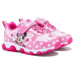Детские кроссовки с подсветкой Минни Маус для малышей/маленьких детей Minnie Mouse, розовый
