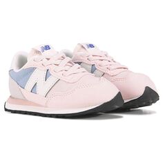 Детские кроссовки без шнуровки 237 в стиле ретро для малышей New Balance, розовый