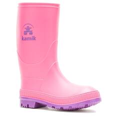 Детские водонепроницаемые дождевые ботинки Stomp для маленьких/больших детей Kamik, розовый