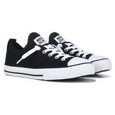 Детские трикотажные кроссовки без шнуровки Chuck Taylor All Star Little Kid Converse, черный