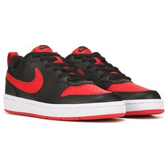 Детские низкие кеды Court Borough 2 Big Kid Nike, черный