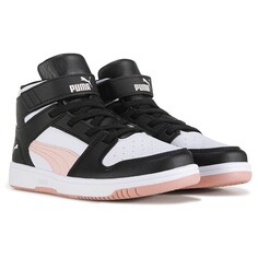 Детские высокие кеды Rebound Layup Little Kid Puma, белый