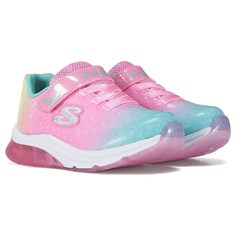 Детские кроссовки с подсветкой Hyper Brights для малышей/маленьких детей Skechers, розовый