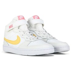 Детские высокие кроссовки Court Borough 2 Little Kid Nike, белый