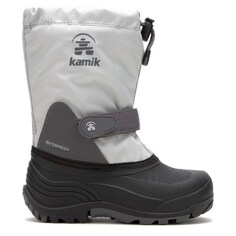 Детские водонепроницаемые зимние ботинки Waterbug 5 для малышей/маленьких детей Kamik, серый