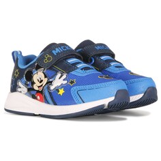 Детские кроссовки с подсветкой «Микки Маус» для малышей/маленьких детей Mickey Mouse, синий
