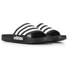 Детские шлепанцы для душа Adilette Little/Big Kid Adidas, черный