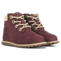 Детские ботинки Pokey Pine для малышей/маленьких детей Timberland, бургундия