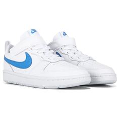 Детские низкие кеды Court Borough 2 Little Kid Nike, белый