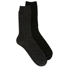 Набор из 2 женских ультрамягких носков класса люкс Sof Sole, черный