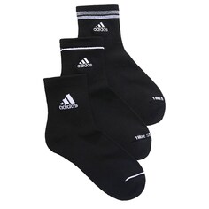 Набор из 3 женских мягких носков Sport 2.0 до щиколотки Adidas, черный