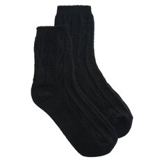 Набор из 2 женских супермягких носков длиной в четверть Bearpaw, черный