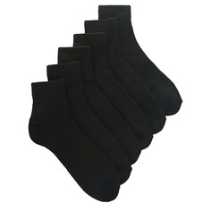 Набор из 6 мужских носков большого размера до щиколотки Sof Sole, черный