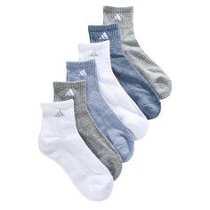 Набор из 6 женских спортивных носков с мягкой подкладкой Adidas, мультиколор