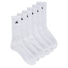 Набор из 6 мужских спортивных носков Adidas, белый