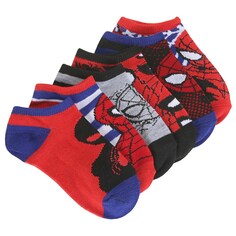 Набор из 6 детских носков с изображением Человека-паука Spider-Man, мультиколор