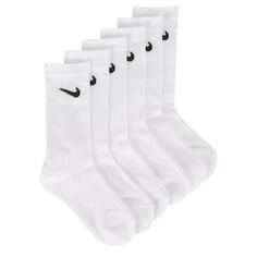 Набор из 6 детских молодежных носков с мягкой подкладкой размера X Nike, белый
