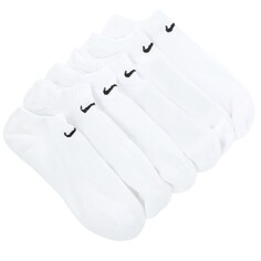 Набор из 6 мужских носков больших размеров с мягкой подкладкой на каждый день Nike, белый