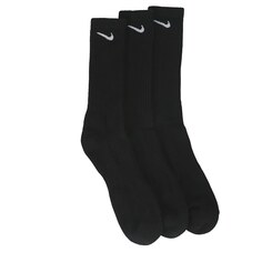 Набор из 3 мужских носков размера X-Large на каждый день с подушечкой для экипажа Nike, черный