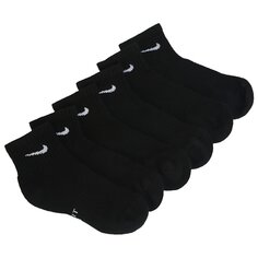 Набор из 6 детских молодежных носков средней мягкости до щиколотки Nike, черный