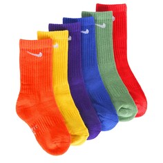 Набор из 6 детских молодежных носков с мягкой подкладкой размера X Nike, мультиколор