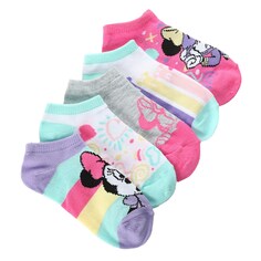 Набор из 5 детских носков-невидимок с Минни Маус Disney Highpoint, мультиколор