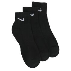 Комплект из 3 мужских носков на каждый день больших размеров с подушкой до щиколотки Nike, черный