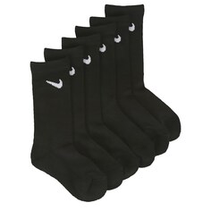 Набор из 6 детских молодежных носков с мягкой подкладкой размера X Nike, черный