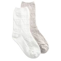 Комплект из 2 детских сверхмягких носков с круглым вырезом Bearpaw, белый