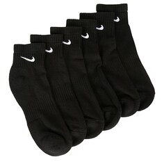 Набор из 6 мужских больших носков с мягкой подкладкой на каждый день Nike, черный