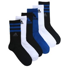 Набор из 6 детских больших мягких носков для молодежи Adidas, белый
