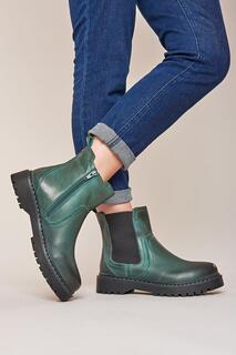Женские кожаные ботинки челси Abney Moshulu, зеленый
