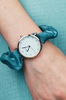 Женские наручные часы с эластичным ремешком синего цвета ручной работы The Colourful Aura, синий